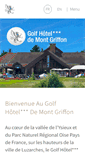 Mobile Screenshot of golf-hotel-mont-griffon.fr